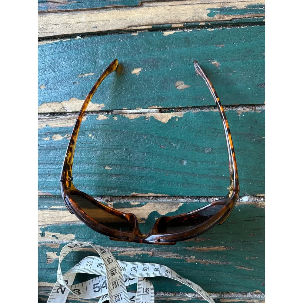 Smith Tortoise Shell Wrap Sunglasses Made in France Brown Lens Sport A3426